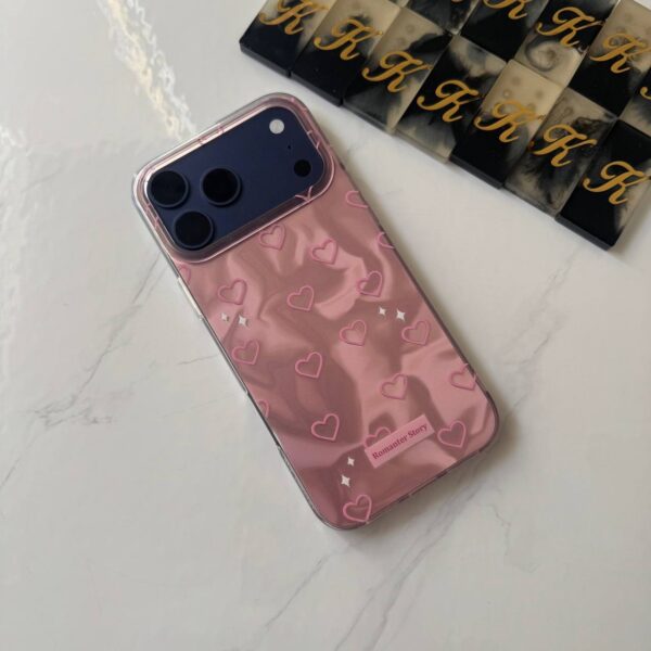 Water Ripple Holographic Hearts Iphone Case