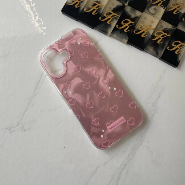 Water Ripple Holographic Hearts Iphone Case