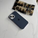 Premium Silicone Iphone Case With Apple Logo