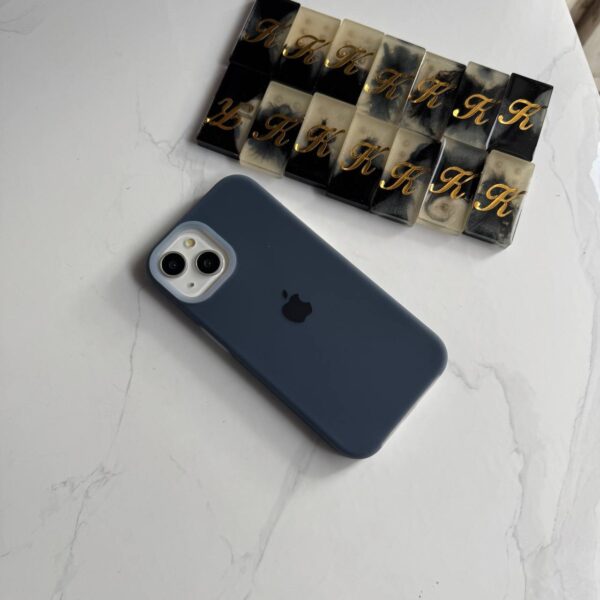 Premium Silicone Iphone Case With Apple Logo