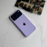 Premium Silicone Iphone Case With Apple Logo