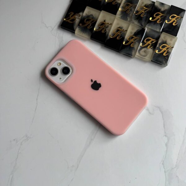 Premium Silicone Iphone Case With Apple Logo